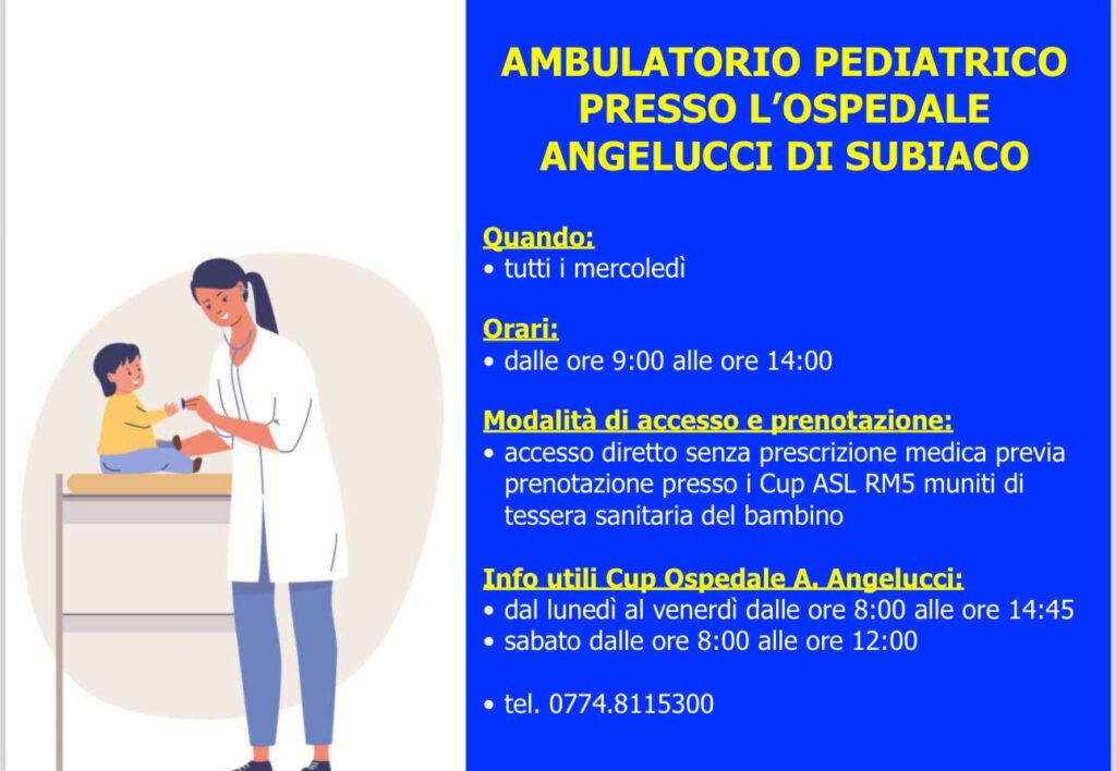 AMBULATORIO PEDIATRICO – SUBIACO